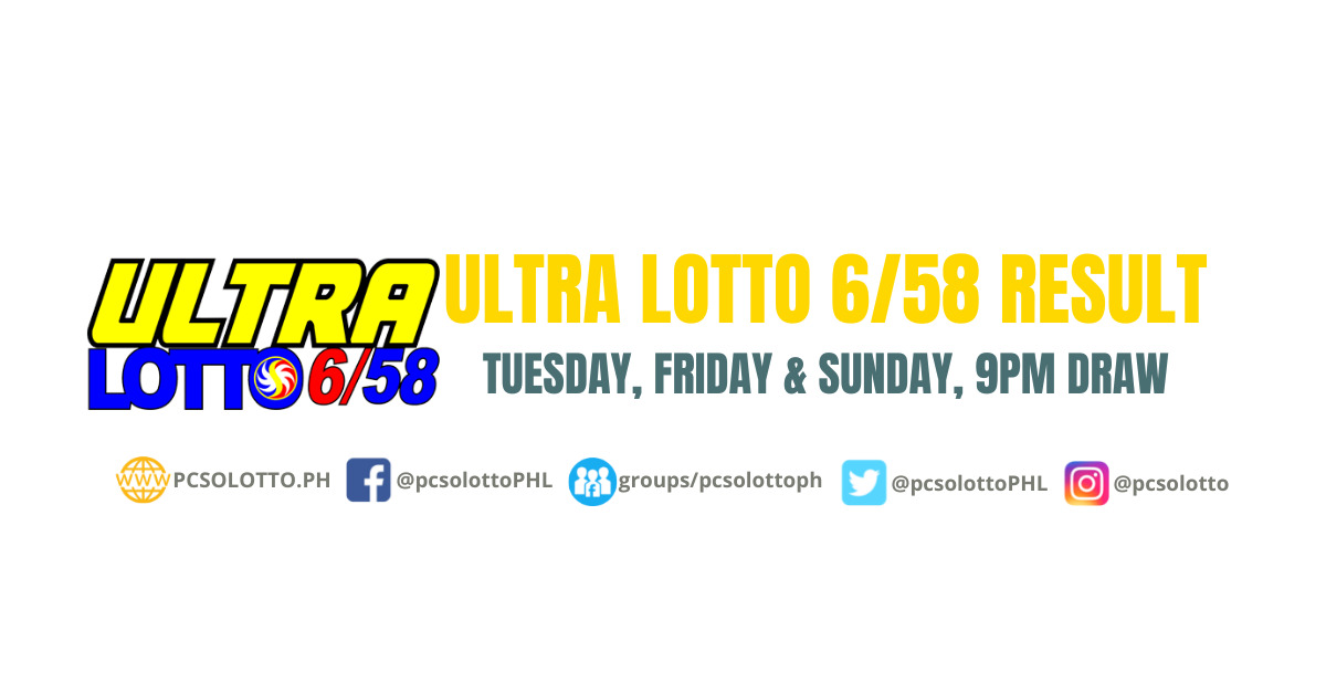 6/58 Lotto Result - PCSOLOTTO.PH