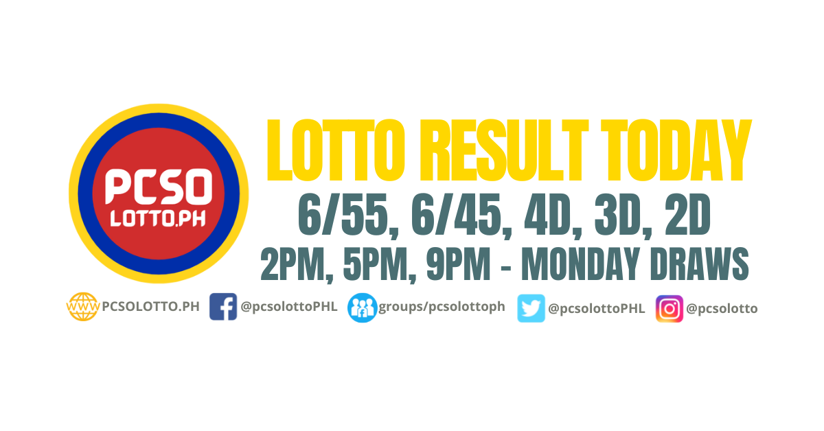 PCSO LOTTO RESULT TODAY – Lotto Philippines