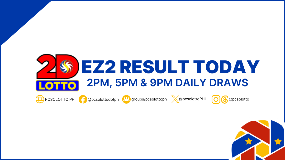 EZ2 Result Today, April 6, 2024 2D Lotto Results