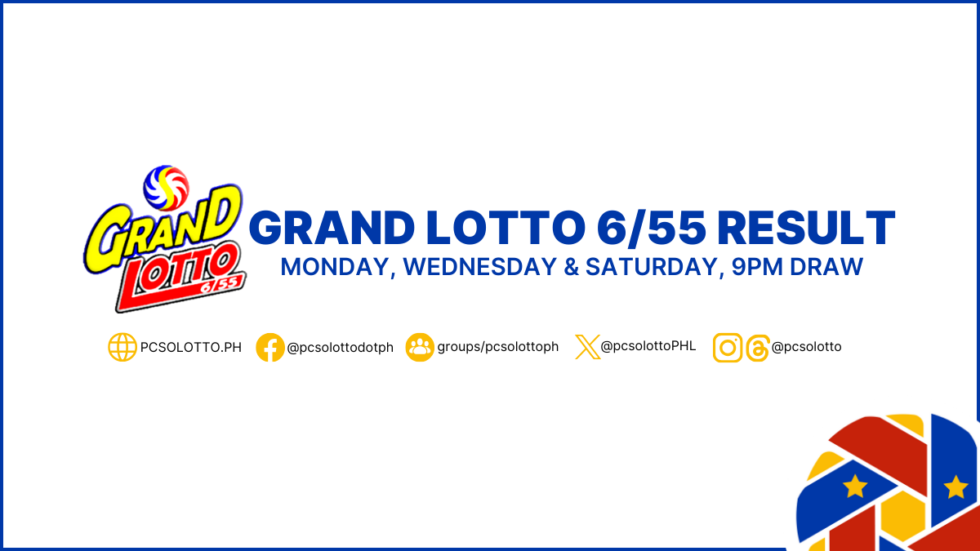 Grand Lotto 6/55 Result February 10, 2024 Lotto Result Today