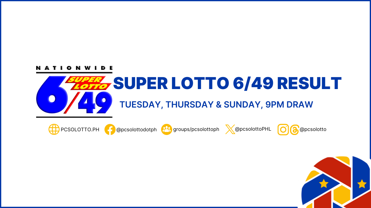 Super Lotto 6/49 Result February 8, 2024 Lotto Result Today