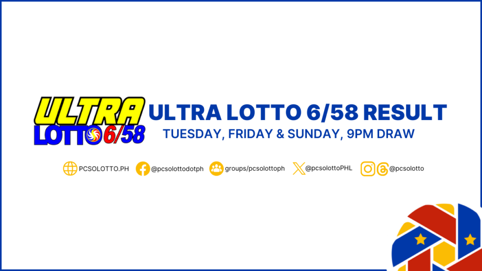 Ultra Lotto 6/58 Result January 12, 2024 Php 49.5M Jackpot!